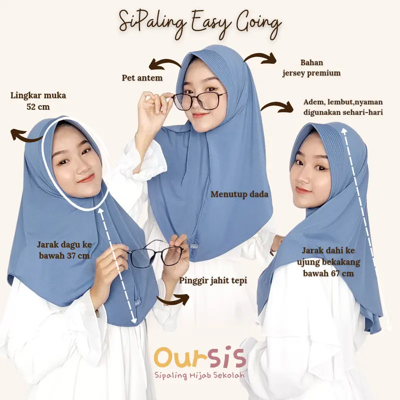 ᴏᴜʀꜱɪꜱ Jilbab Instan Sekolah SiPaling Easy Going 2
