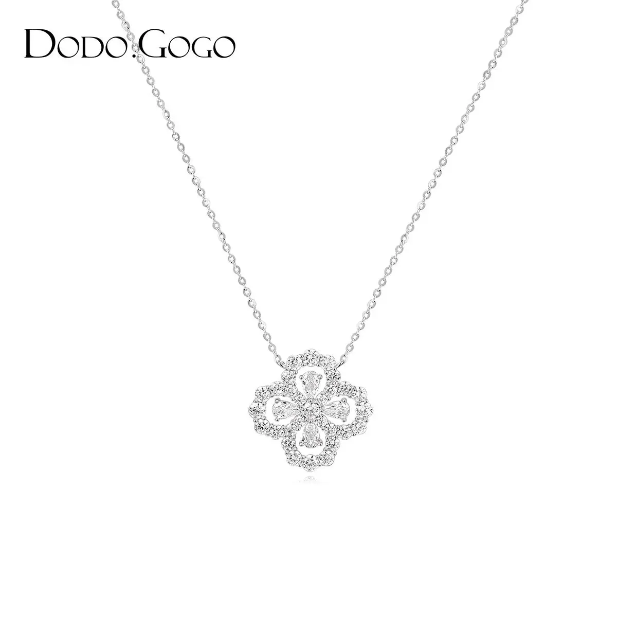 Vòng Cổ Hoa Zircon, Dodogogo, Thiết Kế Rỗng Giọt Nước, Dây Chuyền Xương Đòn Tiên Tiến Độc Đáo Dành Cho Nữ, Quà Tặng Ngày Lễ Tình Nhân Trung Quốc Mới, 2024