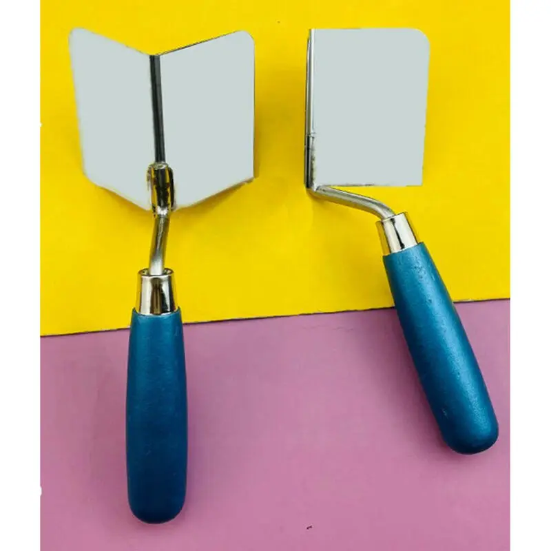Stainless steel corner scraper, putty scraper, diatomaceous earth wall corner puller, plastic right angle white polishing tool