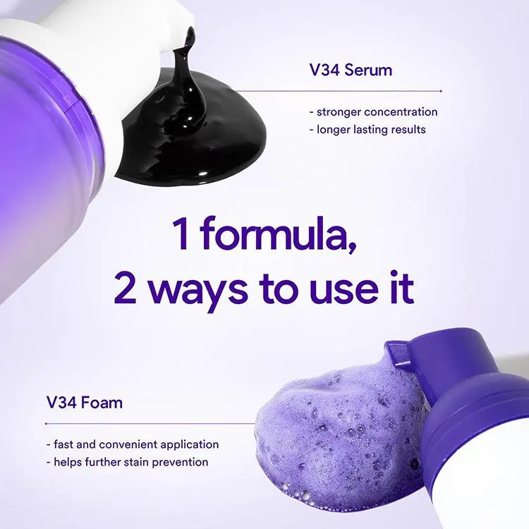 Kem đánh răng dạng bọt V34 có thể làm trắng răng, loại bỏ ố vàng và vết ố, làm sạch răng miệng. 5