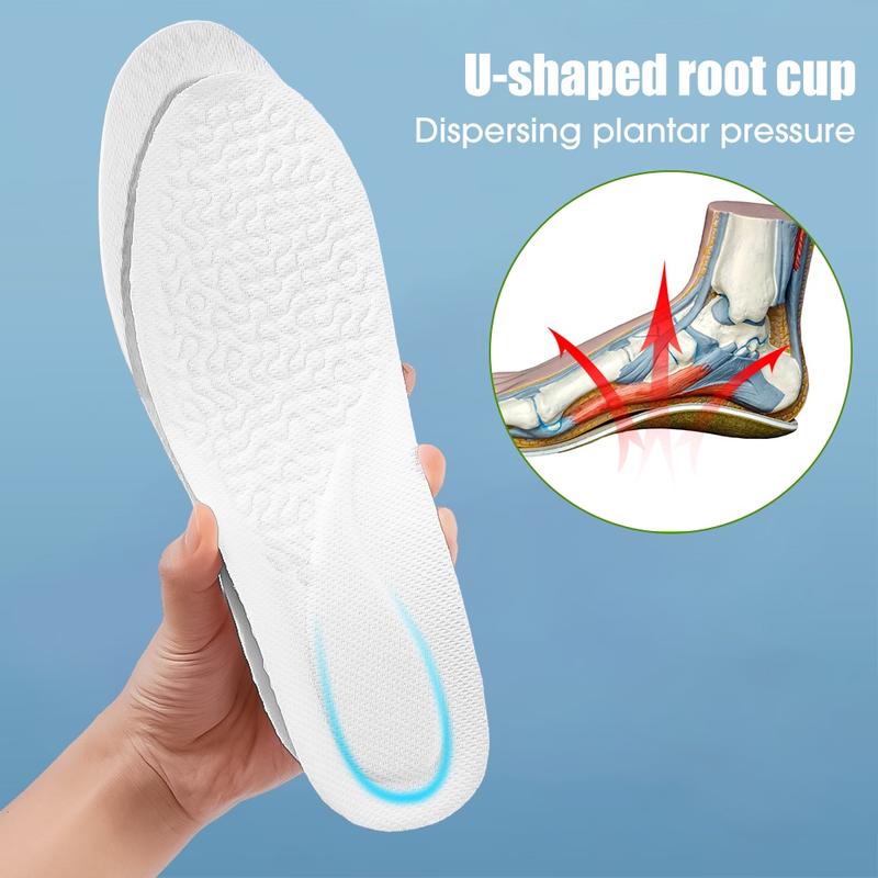 Product Introduction of Miếng Lót Giày Tăng Chiều Cao, Chất Lượng Mềm Mại Thoáng Khí, Màu Trắng, Thích Hợp Cho Giày Thể Thao, Vô Hình, Được Làm Bằng Bọt Hoạt Tính Silicon, Đệm Giày Thoải Mái, Có Thể Cắt, Thích Hợp Cho Chạy Bộ, Dành Cho Phụ Nữ, EVA, Hấp Thụ Sốc, Khử Mùi, Unisex 17