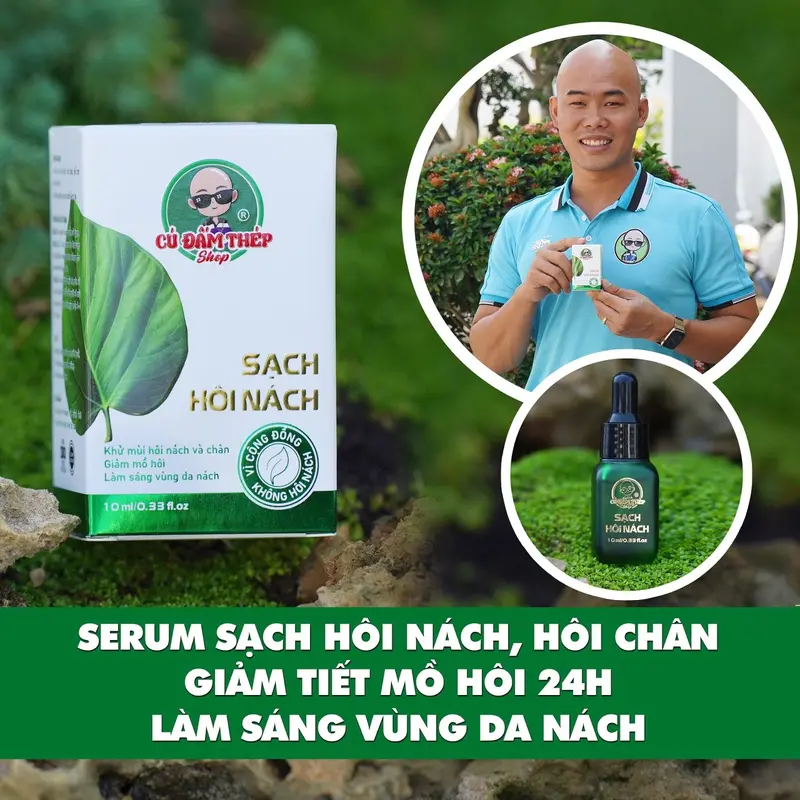 SERUM KHỬ HÔI NÁCH,HÔI CHÂN,NGĂN TIẾT MỒ HÔI DÀNH CHO CẢ NAM VÀ NỮ 10ML 0