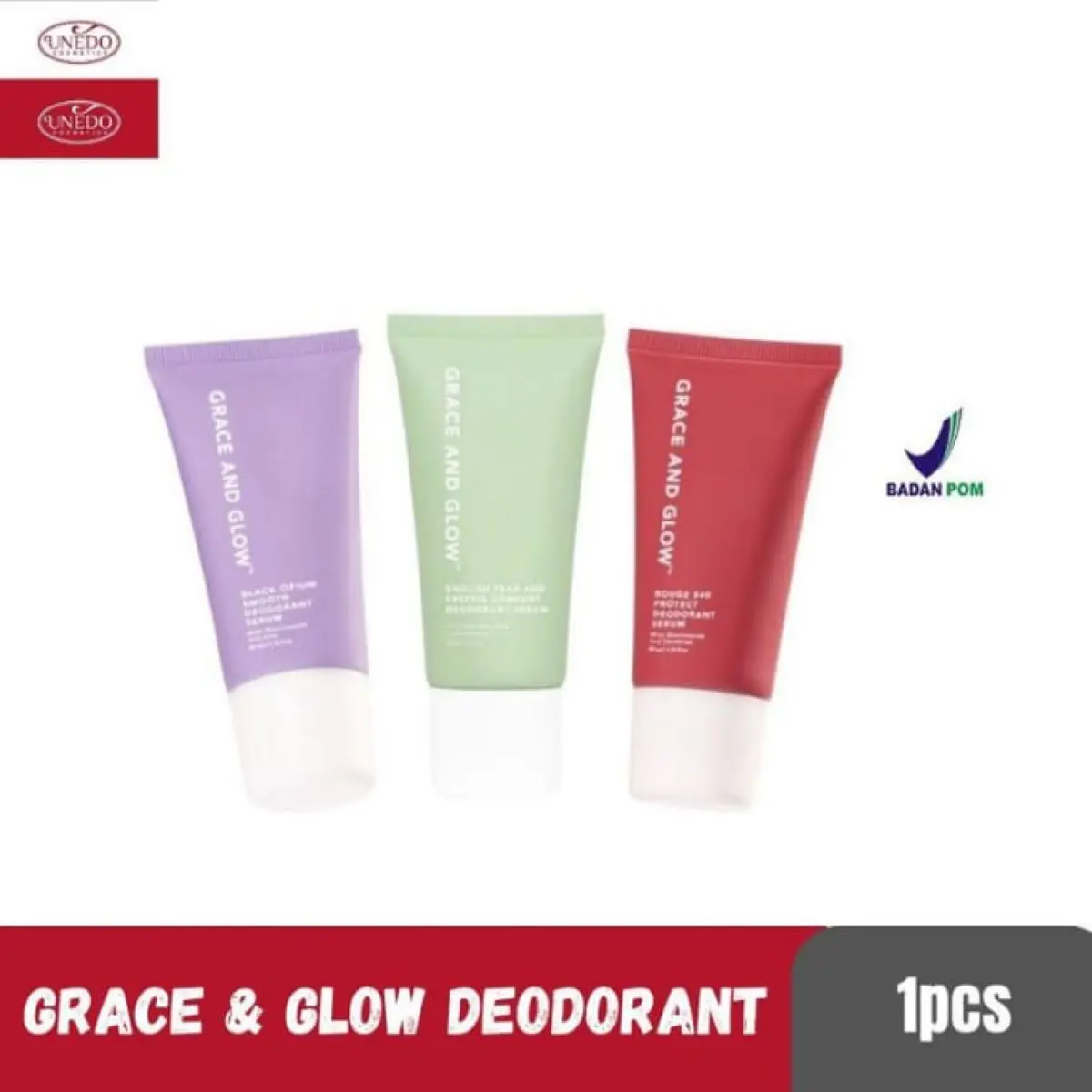 GRACE & GLOW Deodorant Serum Bau Ketiak Roll Pencerah Niacinamide