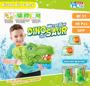 WATER GUN MAINAN ANAK KARAKTER DINOSAUR / MAINAN SEMPROTAN AIR BENTUK T-REX TRICERAPTORS LUCU Permainan Plastik