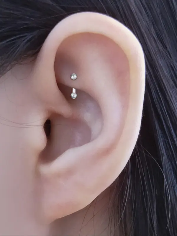 Simple Rhinestone Decorated Body Piercing Jewelry, 6pcs Stainless Steel & Cubic Zirconia Earrings, Belly Lip Ring, Eyebrow Studs, Body Piercing Jewelry for Party, Daily Clothing Decor, Trendy All-match & Exquisite Jewelry for Birthday Gift 6