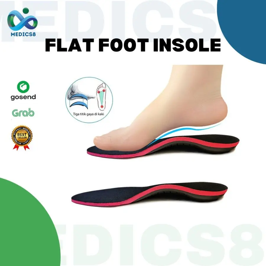 Flat Foot Insole - Penopang Lengkung Plantar Fasciitis Wanita Pria