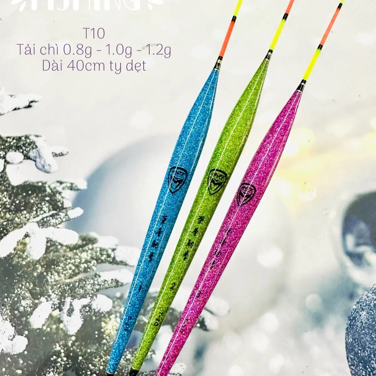 Phao nano T10 chuyên câu cá rô phi nhát