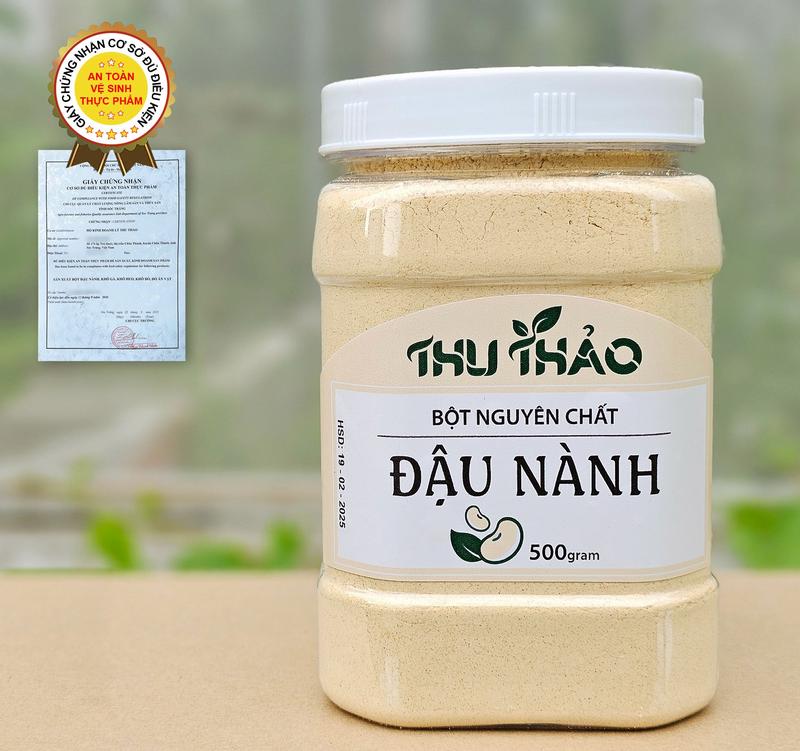 Bột Đậu Nành Thu Thảo Hộp 500G Bột Đậu Rang Nguyên Chất