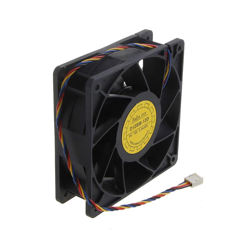 D12BM-12D CPU Fan 12038 12V 4-Pin PQM Temperature Control Cooling Fans 12cm 4700 rpm Strong Airflow Fan 2.3A 3