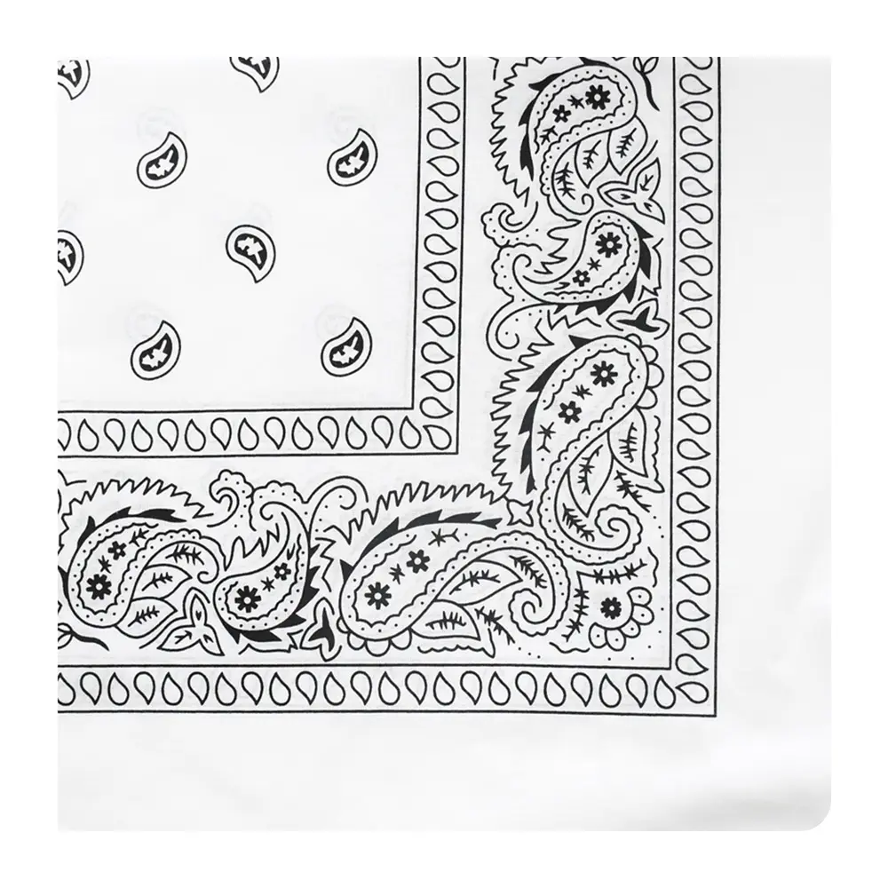 Polyester Paisley Hip-Hop Street Dance Headscarf European and American Hip-Hop West Coast Outdoor Versatile Square Scarf