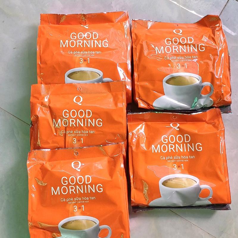 combo 5 bịt cà phê sữa trần quang Good morning (24 gói×20g) Cafe