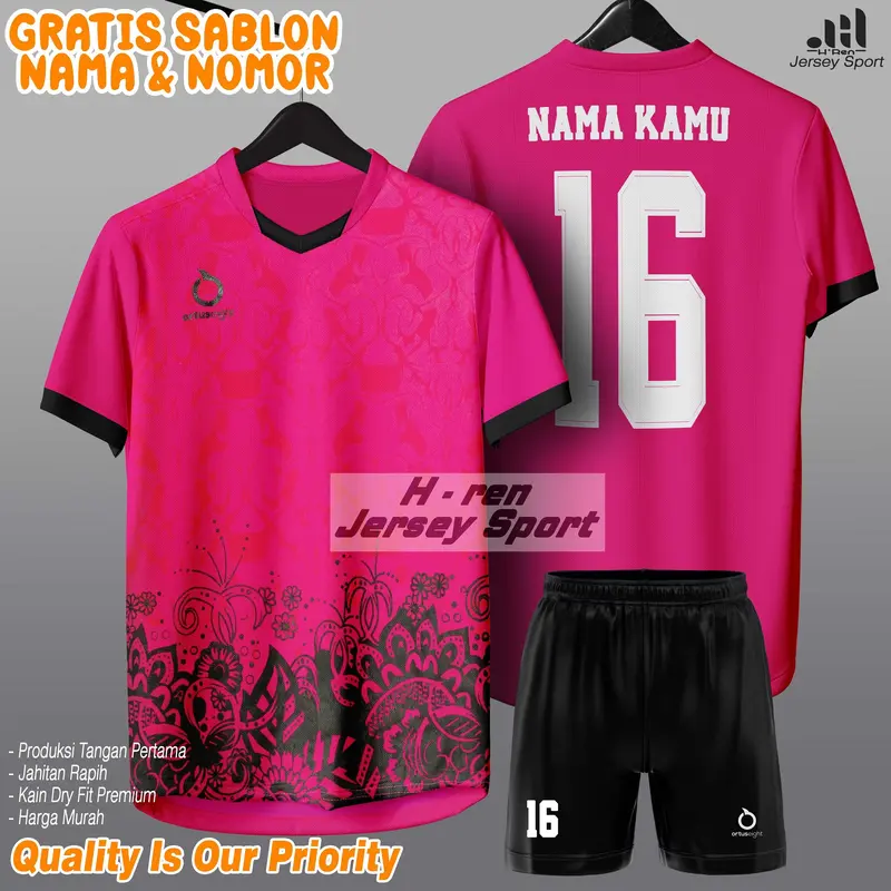 cod Setelan bola Costum Nama Nomor futsal voli baju celana dewasa jersey terbaru grade kualitas olahraga grade printing 6