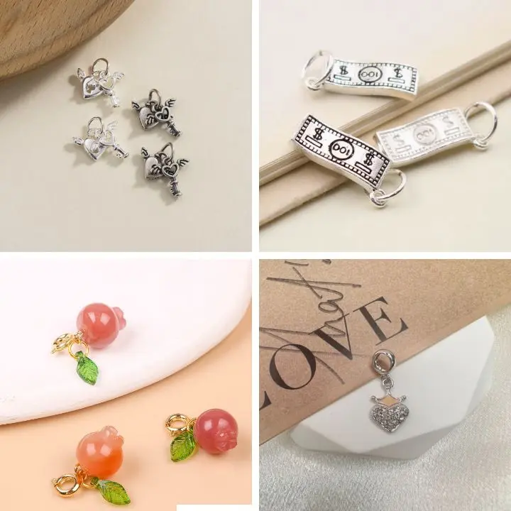 Lẻ charm xinh xắn gắn lắc tay, vòng tay handmade nhiều mẫu mã xinh xắn DIY 7