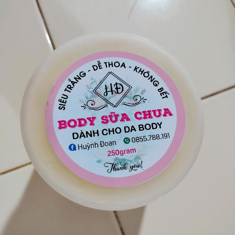 body sữa chua  250gm kem dưỡng da Cấp nước, cấp ẩm ,không chứa baraben