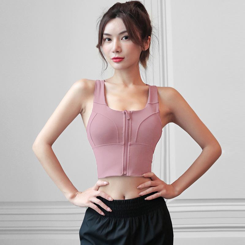 Áo Ngực Thể Thao, Thoáng Khí, Áo Vest Tập Yoga Nữ, Áo Thể Dục, Có Khóa Kéo, Có Thể Mặc Ngoài Trời Bra Đồng Top Sport 2