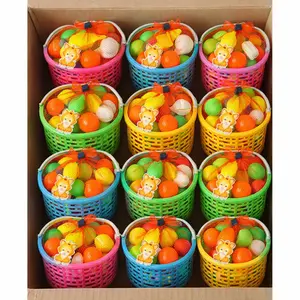 GRATIS ONGKIR Mainan Anak Keranjang Buah Buahan Gratis Kemasan Keranjang Dengan Total ada 16 Item Yang Menarik Plastik