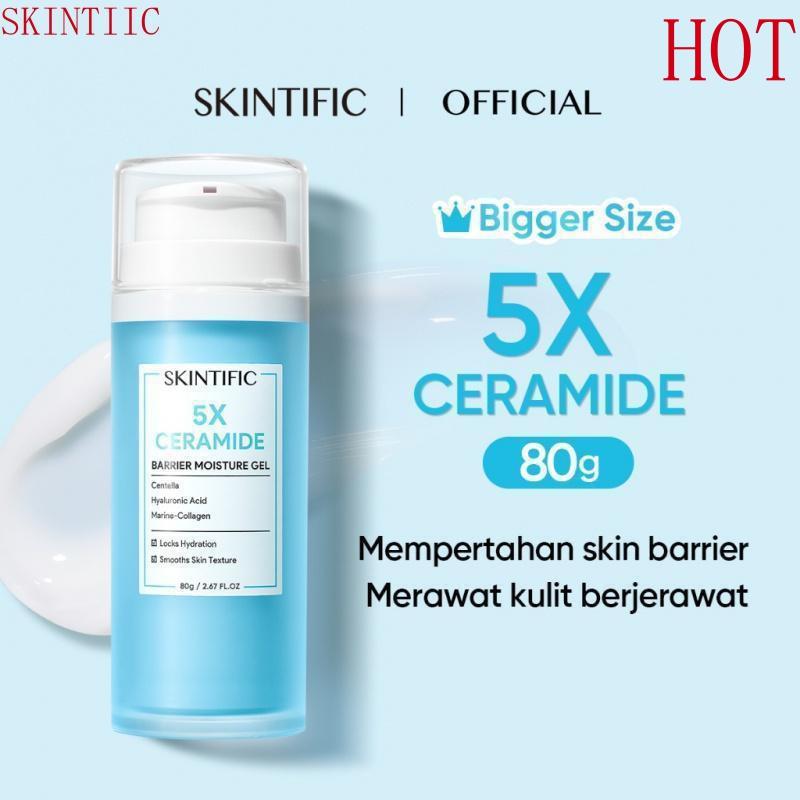 【Official Store】5X Ceramide Barrier Moisturizer Gel 80g Moisturizer Cream Pemutih Wajah Day Cream Night Cream Pelemba Hyaluronic Pelembab Melembutkan. 0