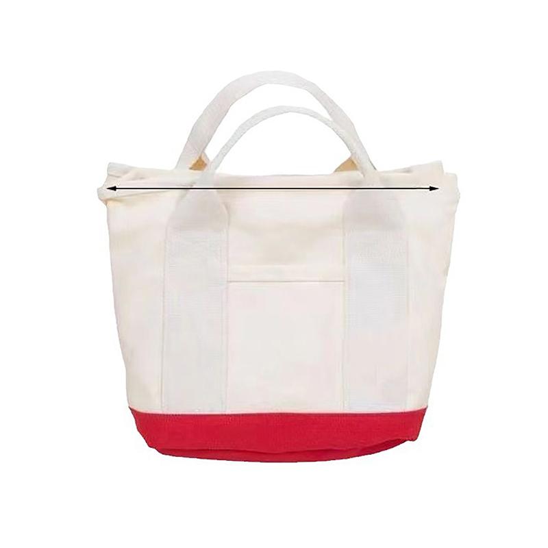Product Introduction of 1PC Cartoon Rabbit Carrot Women Handbag Canvas Women's Tote Bag Portable Large Capacity Multi Pocket Lunch Bag 22