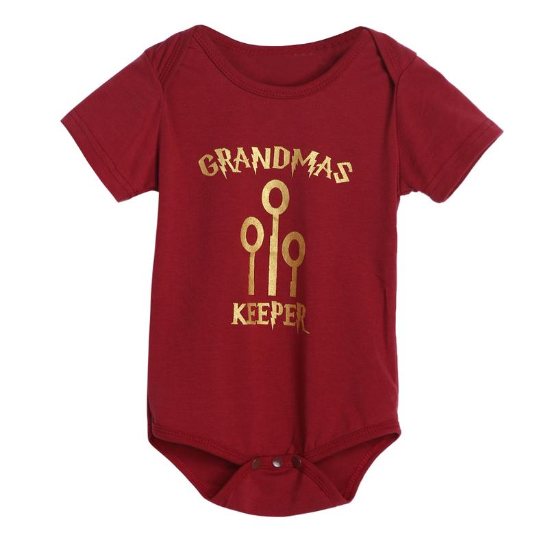 Newborn Baby Short Sleeve Red Romper 2