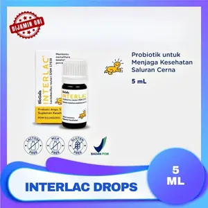 Interlac Probiotik Drops 5ml Probiotik Kesehatan Saluran Pencernaan