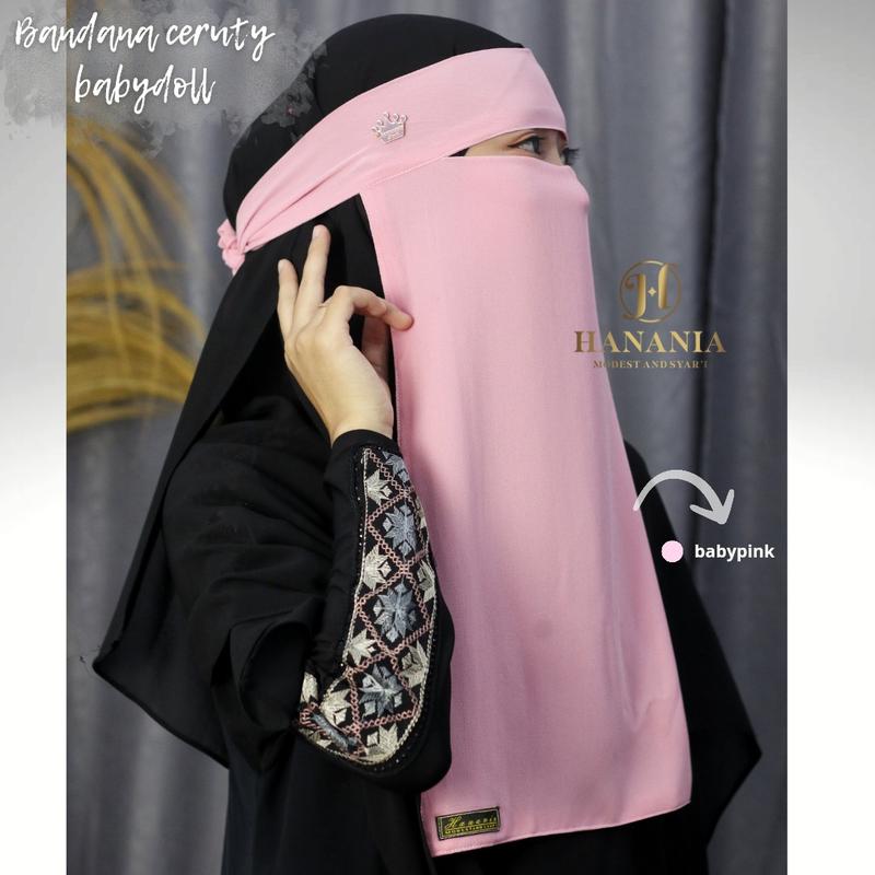 Cadar/niqab bandana ceruty babydoll warna by hanania 4