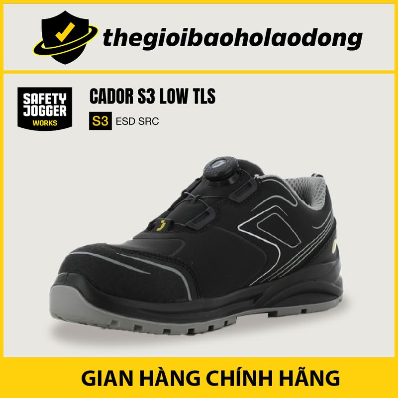 Giày Bảo Hộ Lao Động Safety Jogger Cador S3 Low TLS Khóa Vặn Tiện Lợi Dành cho Nam và Nữ Chống Đâm Xuyên Chồng Va Đập Mạnh Chống Trơn Trượt Phóng Tĩnh Điện Chống Thấm Nước Đế Ngoài Chống Dầu Và Nhiên Liệu Nam Nữ