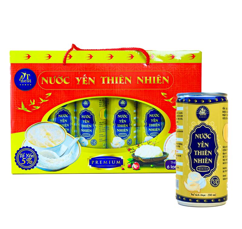  Nước yến Lon Cao Cấp NT NEST - 1 Hộp 6 Lon Thơm Ngon nước  yến nước  yến 