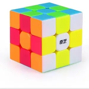 Cube Magic Puzzle 3x3 QiYi QY Warrior S Stikerless Speed Magic cube Plastik Games Toys