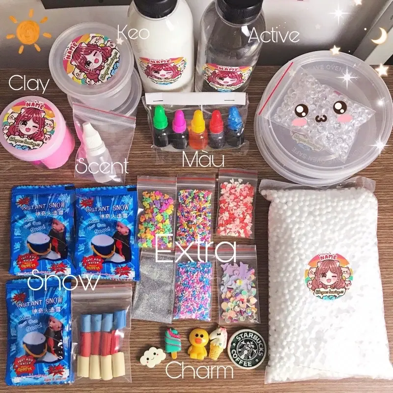 Bộ Kit 28 Món Làm Loại Slime - Đồ Chơi DIY