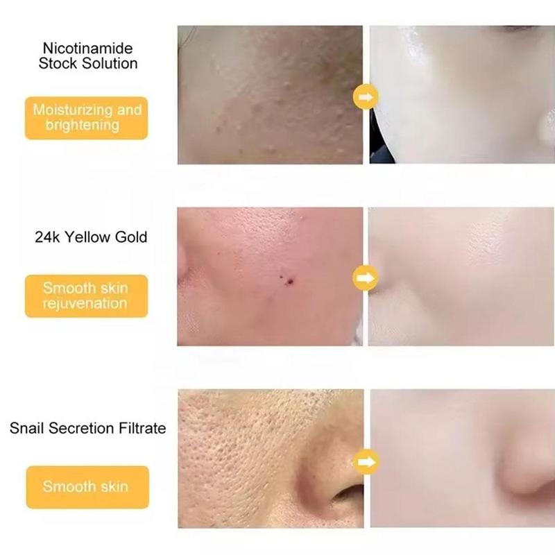 Product Introduction of 30ml Golden Infused Hydrating Serum With Hyaluronic Acid For All Skin Types - Brightening, Firming Formula 30