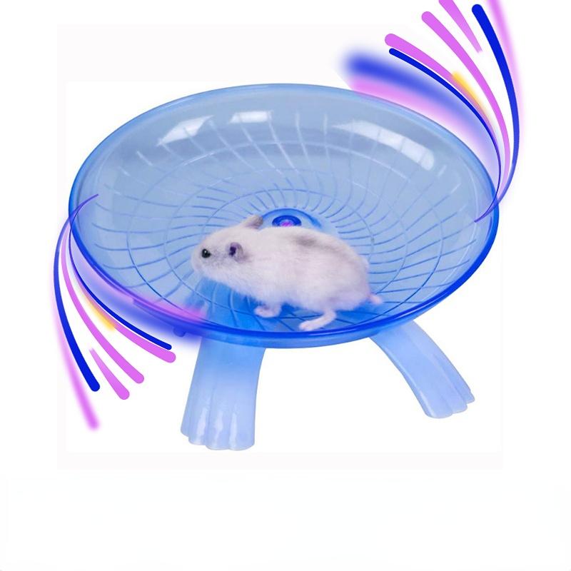 Pet Hamster Flying Saucer Exercise Squirrel Wheel Hamster Mouse Running Disc Rat Toys Cage Small Animal Hamster Accessories 0