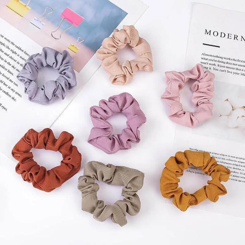 BISA COD F5058 Ikat Rambut Scrunchie Elastis Gaya Korea / Ikat Rambut Ponytail / Karet Rambut Cepol / Ikat Rambut Gaya Korea 1