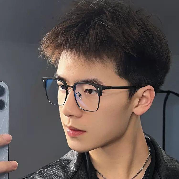 Mắt kính cận thị kính cận có độ sẵn - 0.50 ~ - 4.00 độ Kính Cận Gọng Trong Suốt Chống Ánh Sáng Xanh Phong Cách Hàn Quốc Thời Trang kính