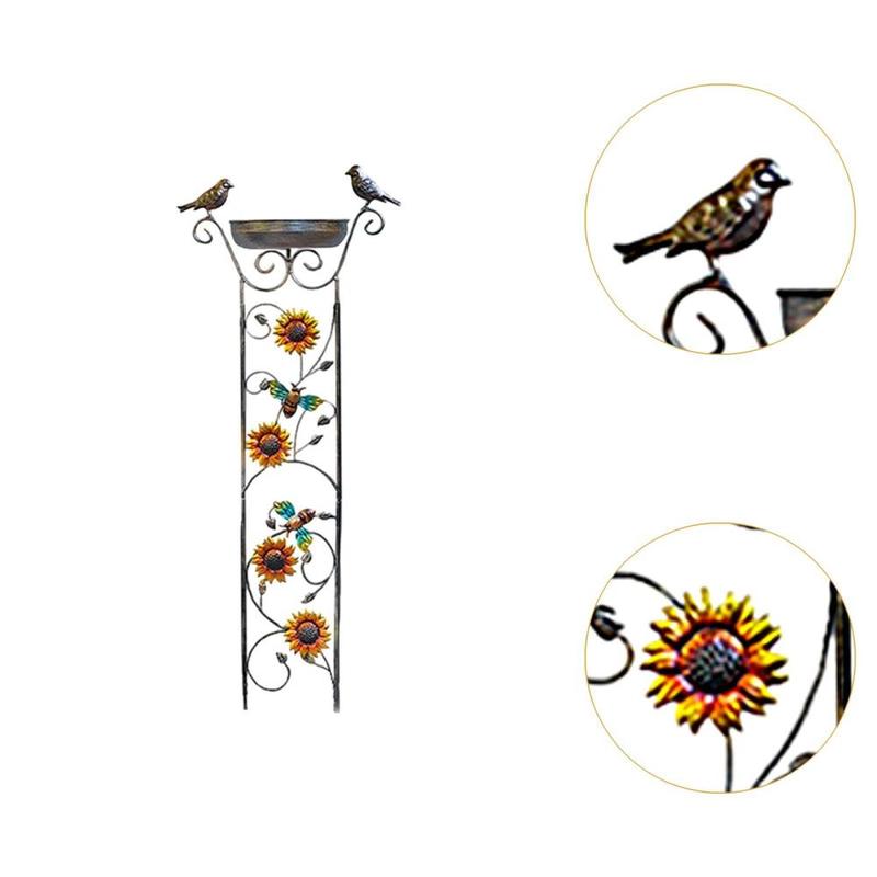 Product Introduction of Trellis Bird Bath Backyard Vintage Decor for Outdoor for Lawn Yard Decor 1