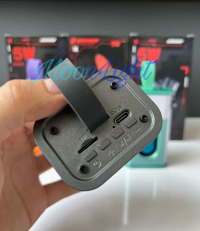 Speaker Bluetooth 5W LED Light / Wireless Bluetooth Speaker Transparent 4