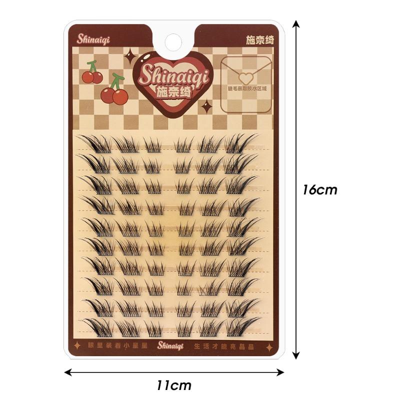 Product Introduction of 10Rows/Box Fox False Eyelashes Single Cluster Eyelash Extension Segmented Lashes Fox Eye Effect Lashes Individual False Eyelashes 31