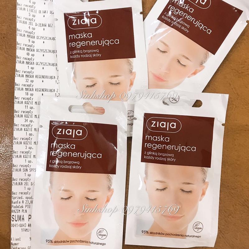 Mặt nạ bùn khoáng nâu Ziaja tái tạo da mặt