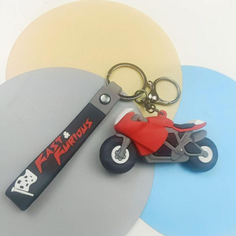 Simulation Motorcycle Keychain Backpack Pendant Motorcycle Backpack Keychain Decoration Couple Men's Activity Gift 2