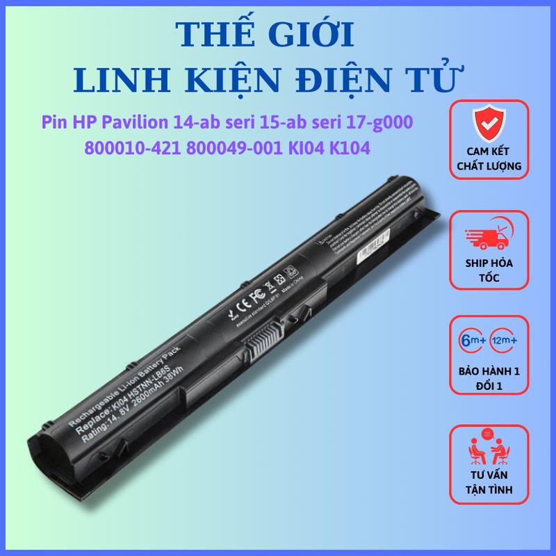 Pin laptop HP KI04 Pavilion 14-ab000 15-ab000 15-ak000 17-g000 HSTNN-DB6T HSTNN-LB6S
