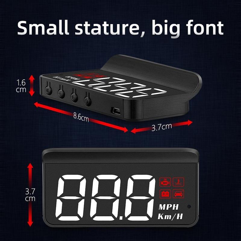Product Introduction of OBD2 HUD Car Head Up Display Speedometer Monitor on Board Computer Windshield Projector Digital Electronic Auto Accessories 15