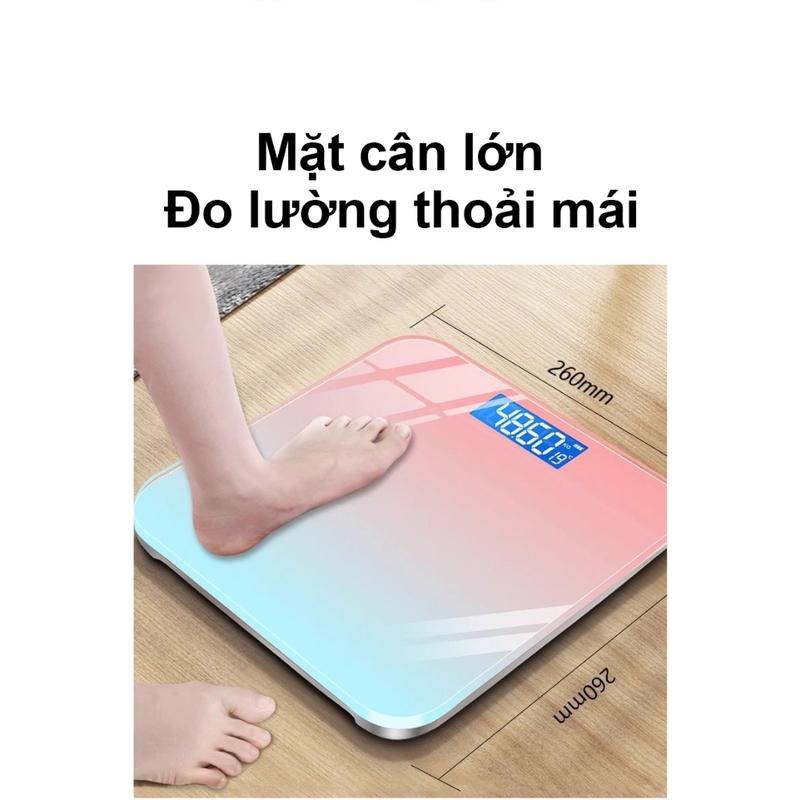 Cân Điện Tử Cân Sức Khỏe Kính Cường Gia Đình Trọng Lượng Tối Đa，Cân điện Tử cân sức khỏe điện tử Cân Gia Đình Trọng Lượng Tối Đa 120Kg Tiện Lợi Cho Gia Đình.Cân sức khỏe điện tử thông minh có màn hình LED, sạc USB 5