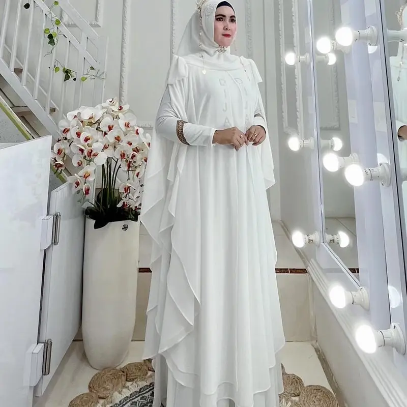 Jubah set khimar hodie by Dijah Gamis Panjang Muslim 0