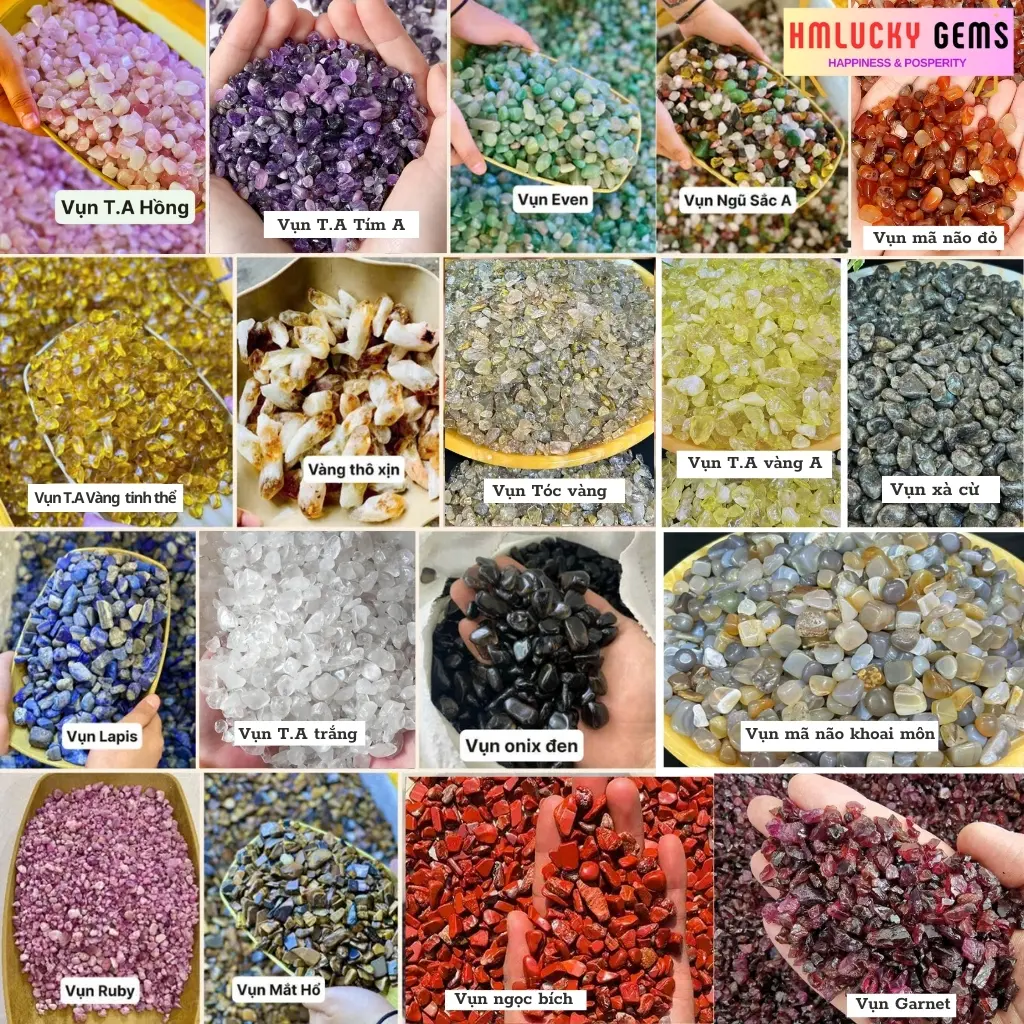 1kg- Đá Thạch Anh Vụn Nhỏ Nhiều Màu Sắc, Đá Vụn Tự Nhiên Đã Mài Bóng,Đá Thanh Tẩy,Dải Nền,Trang Trí