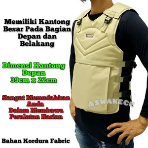 Rompi Motor Bahan Cordura Premium Pelindung Dada Dan Punggung Anti Angin