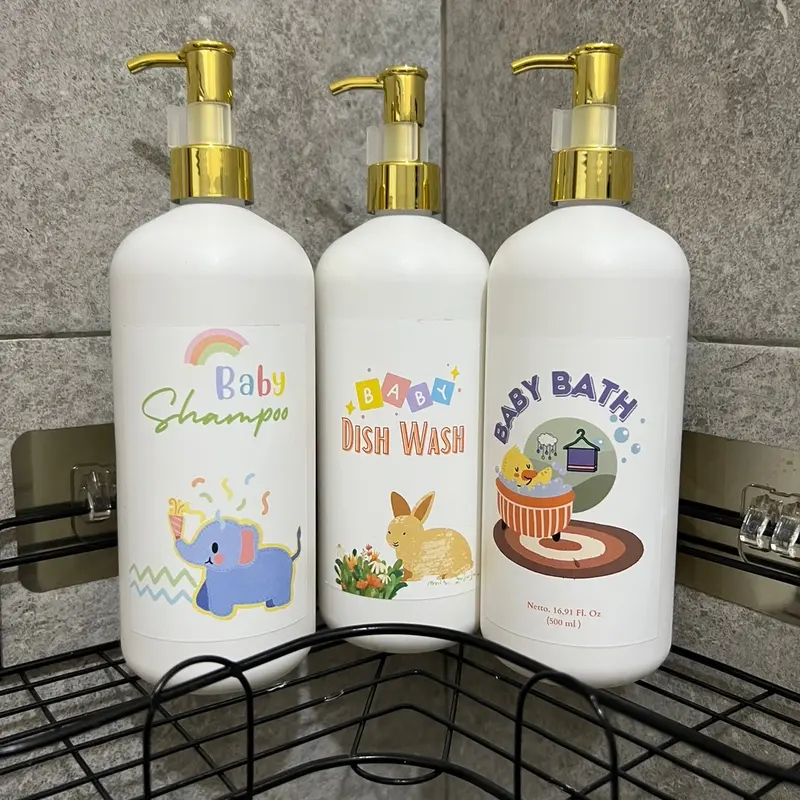 BOTOL WADAH REFILL SABUN CAIR BAYI PUMP BABY WASH LUXURY 3