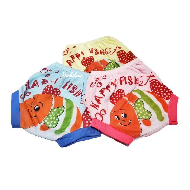 Grosir 12 PCS ( 1 Lusin ) Celana Dalam Anak Motif Kepiting / Ikan / Musang / Kura / Kura 2