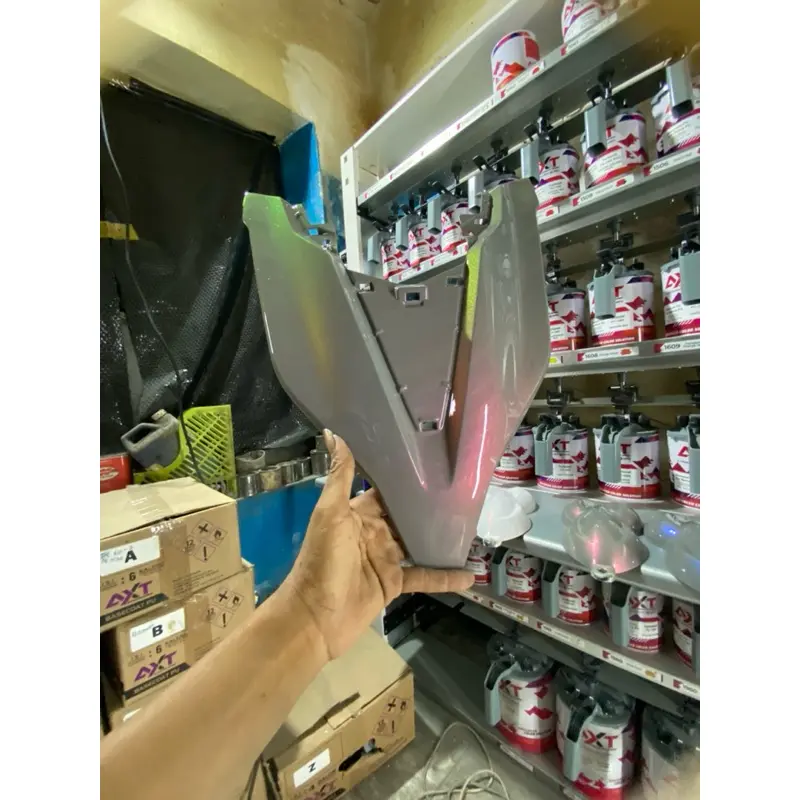 cat dasar nardo grey + bunglon (LG) AXT Basecoat PU 2