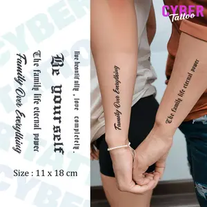 Cyber Tato Fruit Ink Stiker Tatto Temporary Tahan lama 15 hari Semi Permanent Tato palsu Tato Temporer HC-386