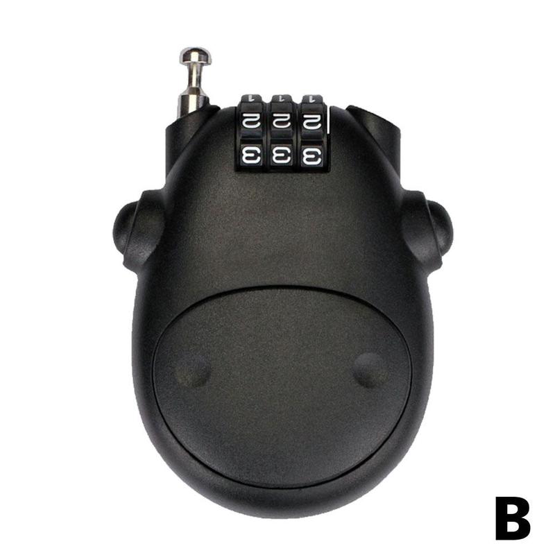 Product Introduction of Steel Wire Retractable Cable Lock for Motorcycle Helmets with Code Combination Security S3Y8 33