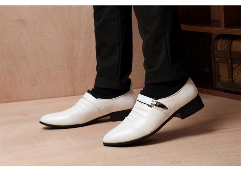 Product Introduction of Giày Nam, Hợp Xu hướng Thanh Niên, Trang Phục Trang Trọng Thường Ngày Công Sở, Làm Bằng Da, Phong Cách Hàn Quốc, Dễ Phối Đồ Anh, Mũi Nhọn, Thoáng Khí, Đế Mềm, Thời Trang 12